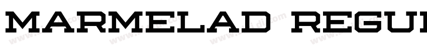 Marmelad Regular字体转换 Marmelad Regular字体转换
